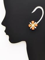 Thumbnail for your product : Gerard Yosca Coral & Angel Skin Clip Earrings