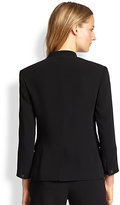 Thumbnail for your product : Rag and Bone 3856 Rag & Bone Smith Leather-Lapelled Crepe Blazer