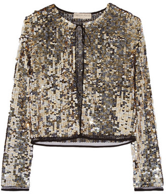 Emilio Pucci Sequined Tulle Jacket - Gold