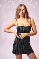 Thumbnail for your product : Nasty Gal Womens In the Party Business Flat Sequin Velvet Dress - Black - 6