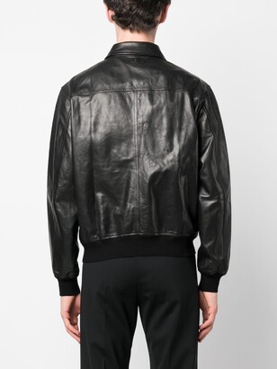 Salvatore Santoro Zip-Up Leather Shirt Jacket