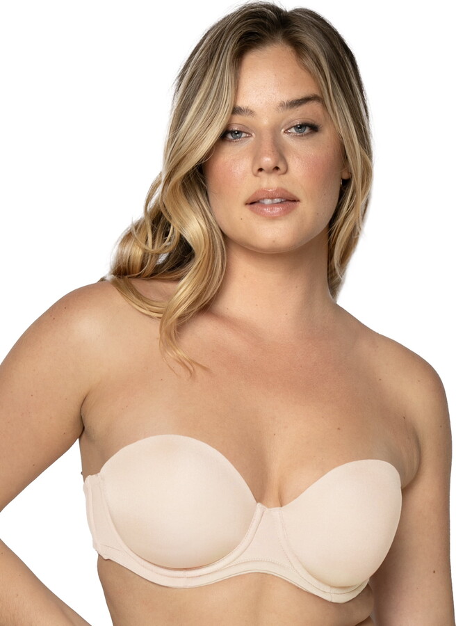 Smart & Sexy Women’s Full Support Light Lined Strapless Bra, Support with Underwire for Exception Lift, Perfect for Weddings