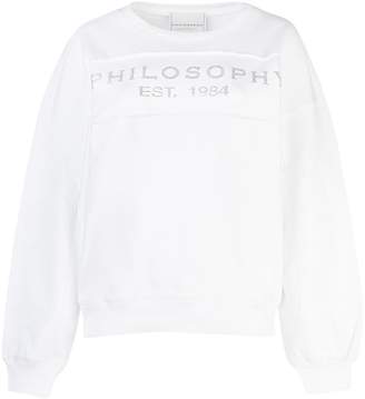 Philosophy di Lorenzo Serafini Logo Embellished Sweatshirt