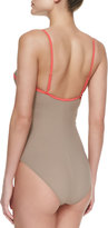 Thumbnail for your product : Red Carter I Dream Of Genie Underwire Maillot Swimsuit, Tan