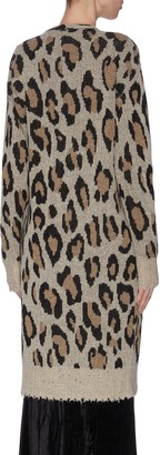R 13 Leopard knit cardigan