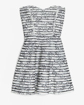 Thumbnail for your product : Parker Molly Print Mesh Inset Strapless Dress