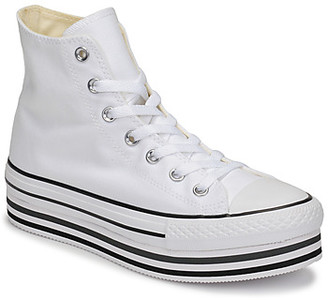 converse chuck taylor ox platform white sneakers