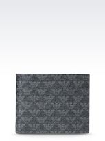 Thumbnail for your product : Emporio Armani Bi-Fold Wallet In Logo Patterned Pvc