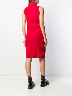 Yohji Yamamoto Pre-Owned 1996 Turtleneck Knitted Fitted Dress
