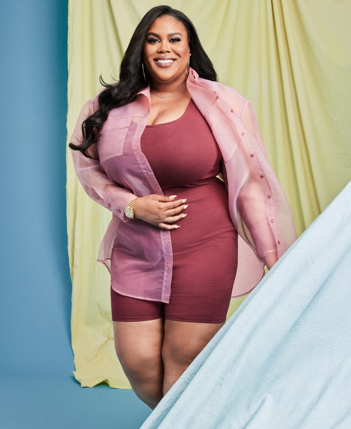 Nina Parker Macy Plus Dress Nina Parker Trendy Plus Size Short