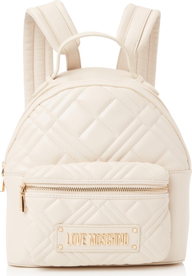 Giglio Love Moschino Backpack White Love Moschino Backpack In