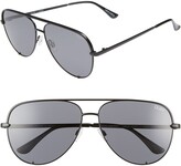 Thumbnail for your product : Quay High Key 62mm Oversize Aviator Sunglasses