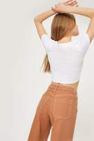 Thumbnail for your product : Topshop Womens Tobacco Cropped Wide Leg Jeans - Tobacco