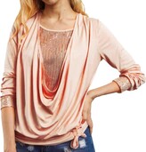 Thumbnail for your product : EYNMVR Office wear for Women UK Padded Shirt Jumper Tops for Women Cotton t Shirts for Women UK Ballet Cardigan Tunic Blouse Color Block Striped red Wine Glass Print Casual 3/4 Stretchy Ruched Sleeve