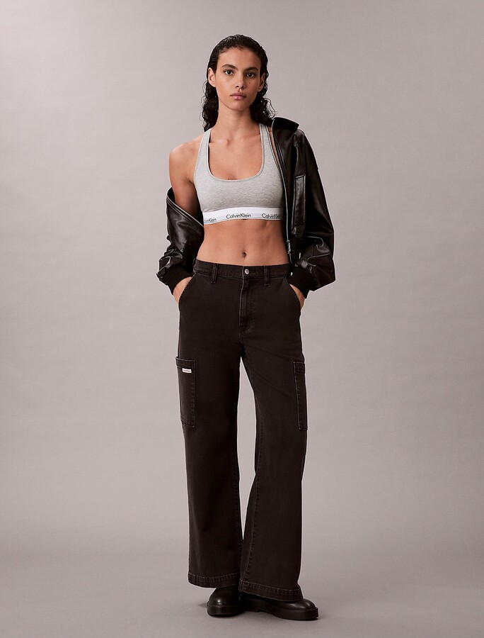 Calvin Klein Jeans Calvin Klein Women's Wide Leg Cargo Jeans