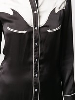 Thumbnail for your product : Paco Rabanne Colour Block Piped Trim Shirt Dress