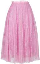 Thumbnail for your product : Valentino high-waisted layered lace skirt