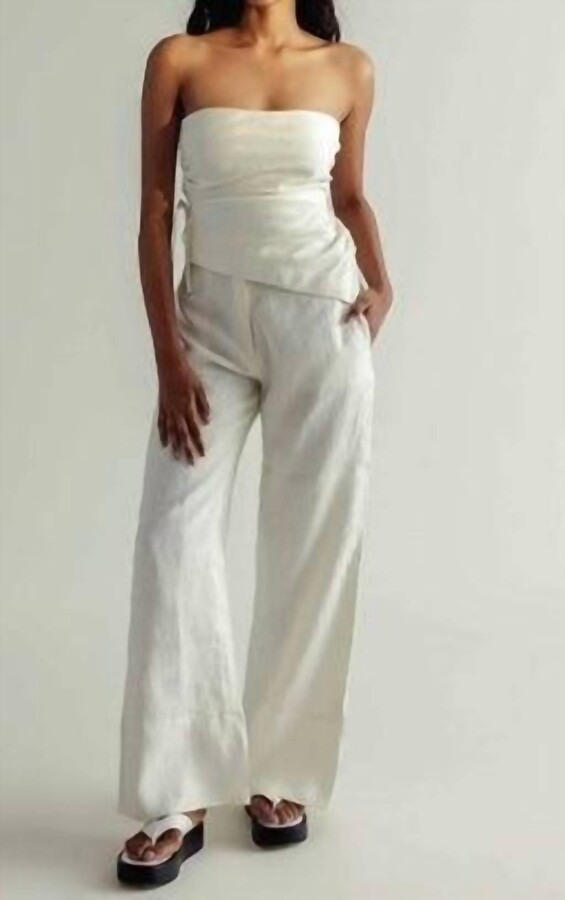 Summer Away Gianna Pants In Ivory