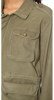 Thumbnail for your product : Current/Elliott The Leather Lone Soldier Jacket