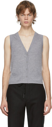 Dion Lee Grey Wool Vest