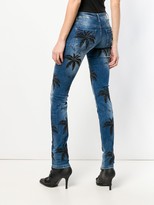Thumbnail for your product : Philipp Plein Palm Tree Print Jeans