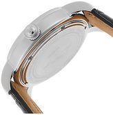 Thumbnail for your product : Lucien Piccard 40026-01 Men's Spiga Black Genuine Leather Black and Grey Dial