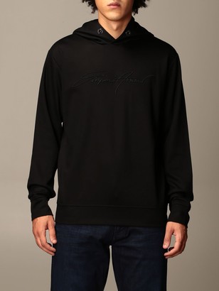 mens black armani sweatshirt