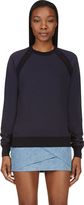 Thumbnail for your product : DSquared 1090 Dsquared2 Navy Mesh-Trimmed Sweatshirt