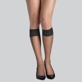 Hanes Hane Silk Reflection Women' Sheer Toe 6pk Knee High - One Size