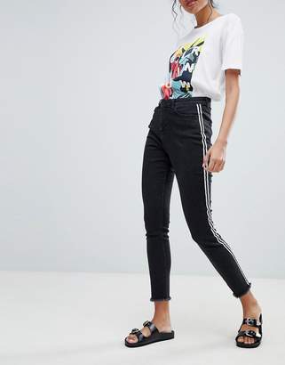 Co Brooklyn Supply Brooklyn Supply Skinny Ankle Grazer Jeans with Side Stripe