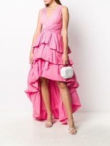 Thumbnail for your product : Paule Ka Ruffled High Low Dress
