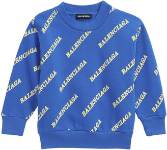 blue balenciaga sweatshirt