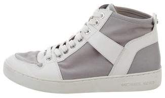 MICHAEL Michael Kors Leather-Trimmed High-Top Sneakers