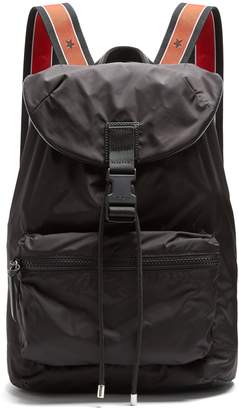 Givenchy Leather-trimmed nylon backpack