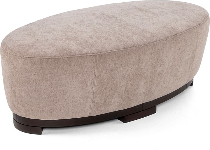 Giuseppe Nicoletti Hollister Oval Fabric Ottoman