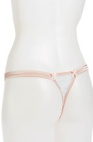 Thumbnail for your product : Mimi Holliday 'Banoffie Pie' Stretch Silk & Lace Hipster Thong