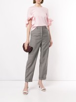 Thumbnail for your product : Rochas Dogtooth Cropped Trousers