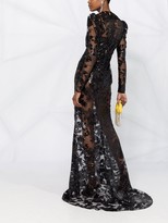 Thumbnail for your product : Giuseppe di Morabito Floral-Embellished Fitted Dress