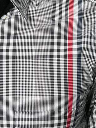 Thom Browne Engineered Stripe Classic Poplin Shirt In Prince Of Wales Check