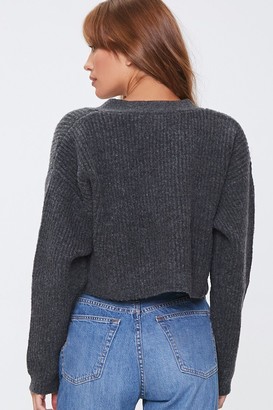 Forever 21 Cropped Cardigan Sweater