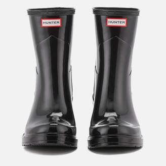 Hunter Women's Original Refined Mid Wedge Gloss Boots - Black