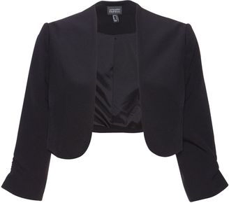 Adrianna Papell 34 length sleeve crepe bolero jacket