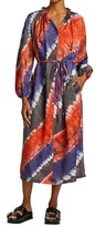 Thumbnail for your product : Raquel Allegra Tie-Dye Wrap Dress