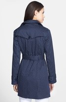 Thumbnail for your product : London Fog Polka Dot Double Breasted Trench Coat