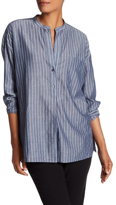 Vince Striped Tunic Blouse