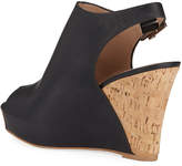 Thumbnail for your product : Charles by Charles David Lobby Peep-Toe Cork Wedge Sandals