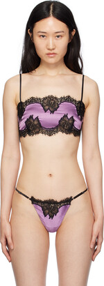 Dorina Dark Purple Lace Strappy Underwired Bra