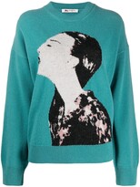 Thumbnail for your product : Ports 1961 Face-Jacquard Sweater