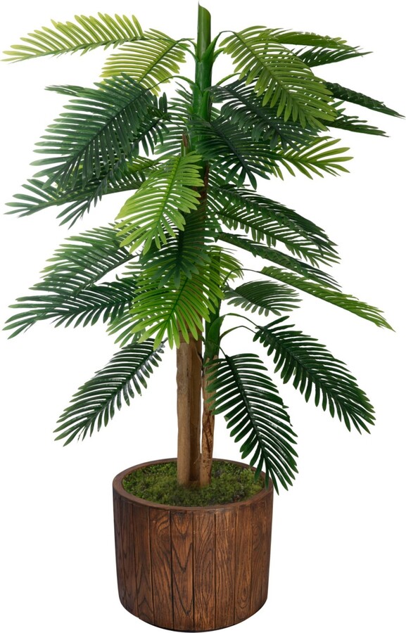 Vintage Home 63" Real Touch Palm Tree in Fiberstone Planter ShopStyle