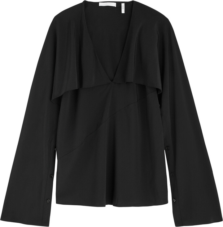 Helmut Lang Silk Crepe de Chine Blouse